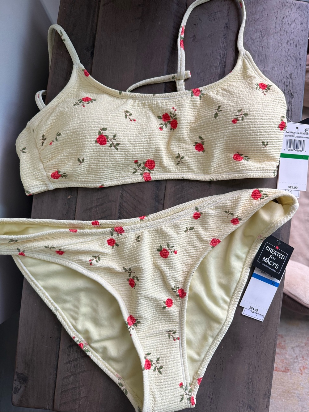 Floral Yellow Bikini Set